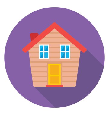 ev renkli vektör simgesi