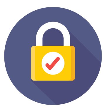 Parola renkli vektör simgesi