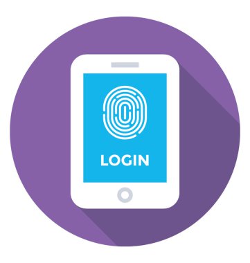 Oturum açma renkli vektör simgesi