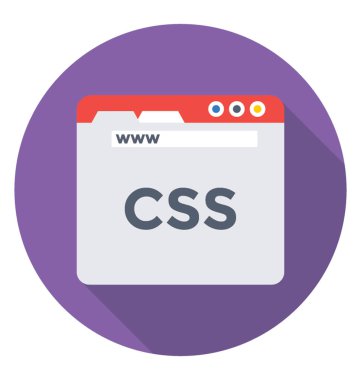 CSS renkli vektör simgesi