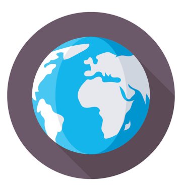 dünya renkli vektör simgesi