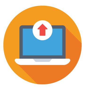 Renkli vektör simge yüklemek 