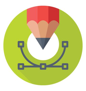 Renkli vektör simge tasarlamak