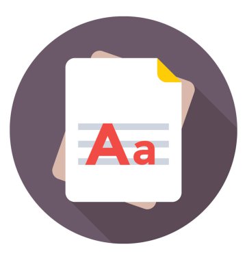 İçerik renkli vektör simgesi