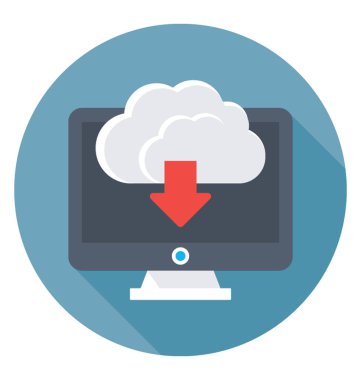  Bulut renkli vektör simge indir