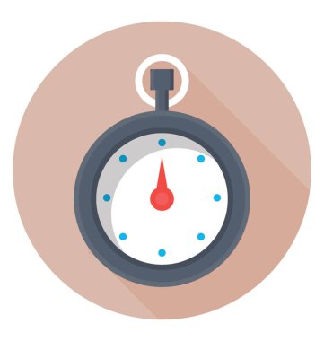 Kronometre renkli vektör simgesi