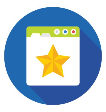 Sayfa sık ve renkli vektör simgesi