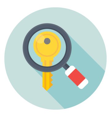 Arama motoru renkli vektör simgesi