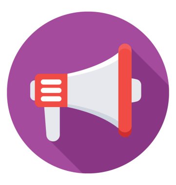 Megafon renkli vektör simgesi