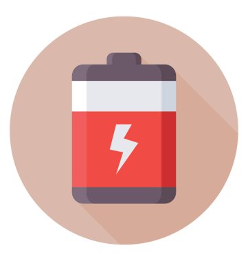  Pil renkli vektör simgesi