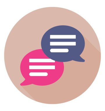 Sohbet Bubble renkli vektör simgesi