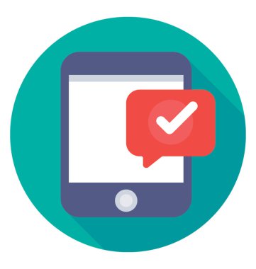 Mobil renkli vektör simgesi