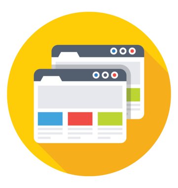 Tel çerçeve renkli vektör simgesi