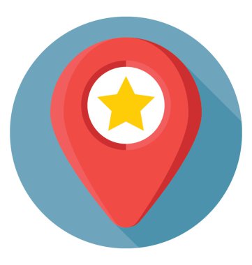 gps renkli vektör simgesi