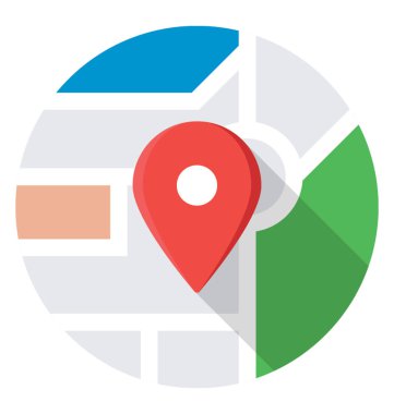 Yerel Seo renkli vektör simgesi