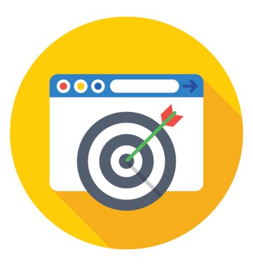 Pazarlama renkli vektör simgesi