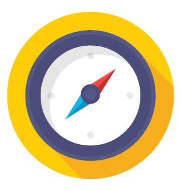 Hız göstergesi renkli vektör simgesi