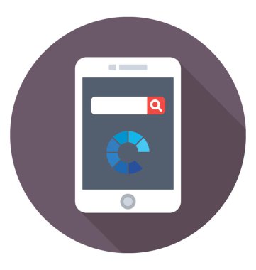 Tarama renkli vektör simgesi