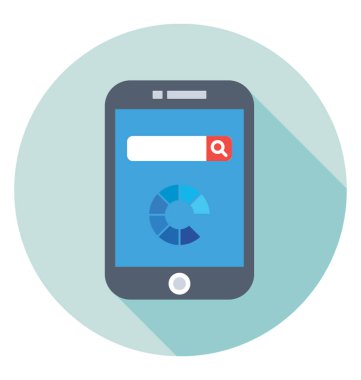 Mobil renkli vektör simgesi