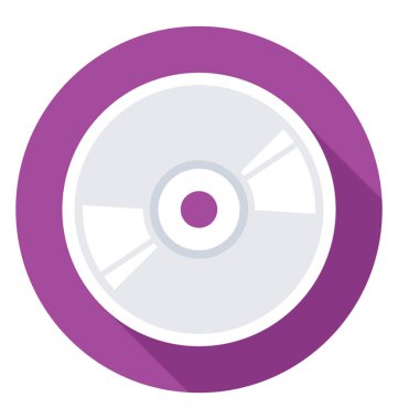 CD renkli vektör simgesi