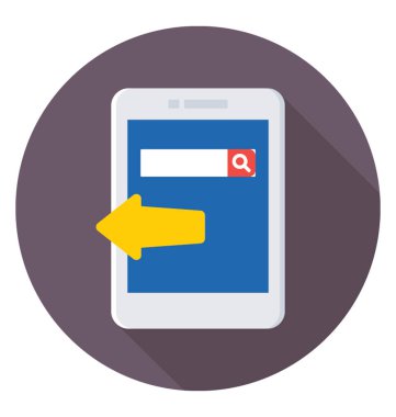 Mobil renkli vektör simgesi