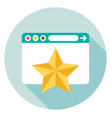 Sayfa sık ve renkli vektör simgesi