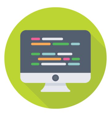 Renkli vektör simge kodlama