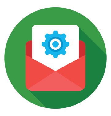 E-posta renkli vektör simgesi