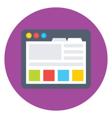 Tel çerçeve renkli vektör simgesi