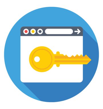 Anahtar ifadeler renkli vektör simgesi