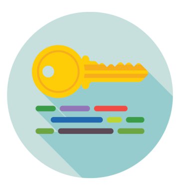 Anahtar ifadeler renkli vektör simgesi