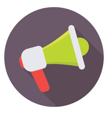 Megafon renkli vektör simgesi