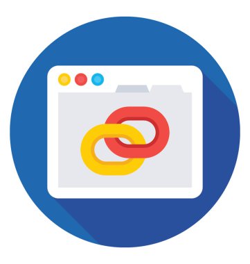 Bağlantı bina renkli vektör simgesi