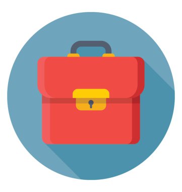 Evrak Çantası'nı renkli vektör simgesi