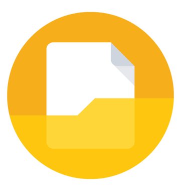 klasör renkli vektör simgesi