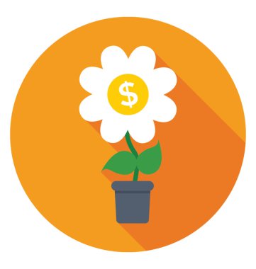 Büyüme renkli vektör simgesi