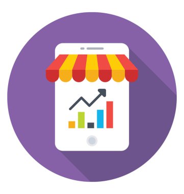 Analytics renkli vektör simgesi