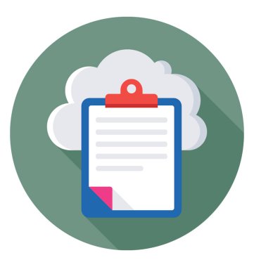 Gökyüzü Dokümanlar renkli vektör simgesi