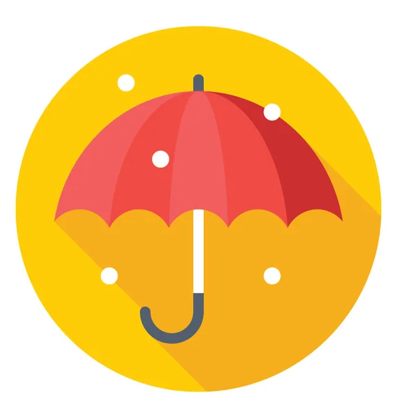 Şemsiye Renkli Vektör Simgesi — Stok Vektör