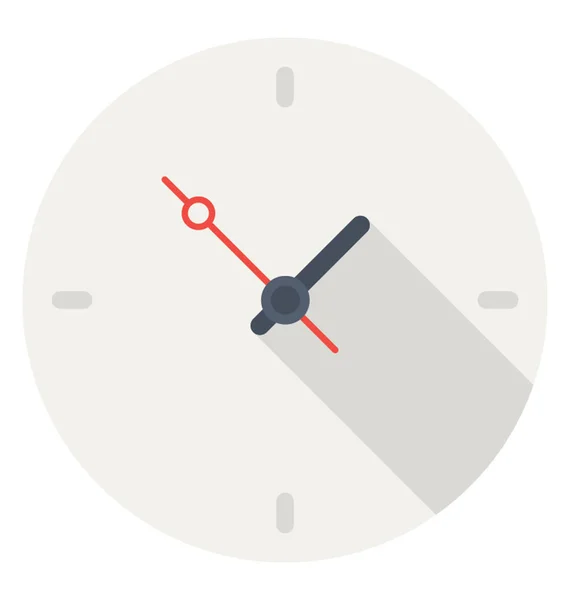 Reloj Color Vector Icono — Vector de stock