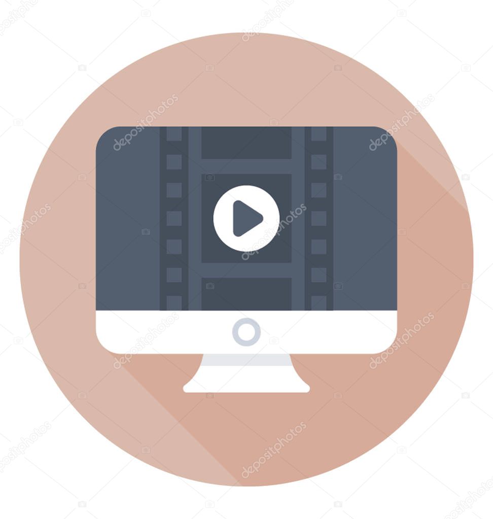 Media Player Colored Vector Icon