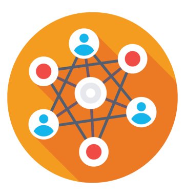 Renkli vektör simge ortaklık