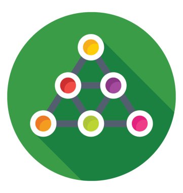 Ağ renkli vektör simgesi