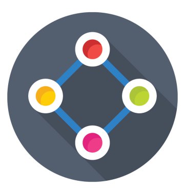 Ağ renkli vektör simgesi