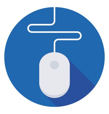 Bilgisayar fare renkli vektör simgesi