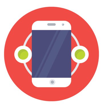 Mobil ağ vektör simge renkli