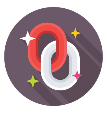 Renkli vektör simgesi bağlantı