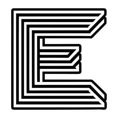 E harfi monogramı tam biçiminde gösterilmiştir