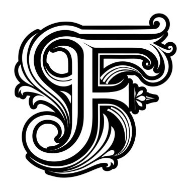 F logosunun minimalist harfi somut biçimde işlenmiş