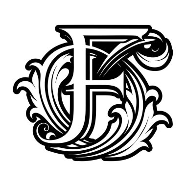 Katı biçimde işlenmiş zarif f sembolü